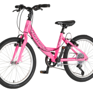 Bicikl junior 20 venssini parma alu 20" alu 12" v-brake 6 brzina 132-155cm (xs) roza bicikl junior 20 venssini parma venssini parma juniorski bicikl 20 inča roza aluminijumski ram v-brake