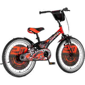 Bicikl kids visitor nitro 20" 10" v-brake kontra 115-135cm (20") crno crveni bicikl kids visitor nitro 20 crno crveni sa anatomskim sedištem
