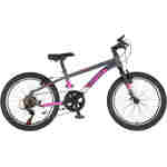 Bicikl junior 20 visitor radiance 20" 11" v-brake 6 brzina 120-142cm (xxs) sivi bicikl junior 20 visitor radiance visitor radiance 20 inča sivi juniorski bicikl 6 brzina v-brake