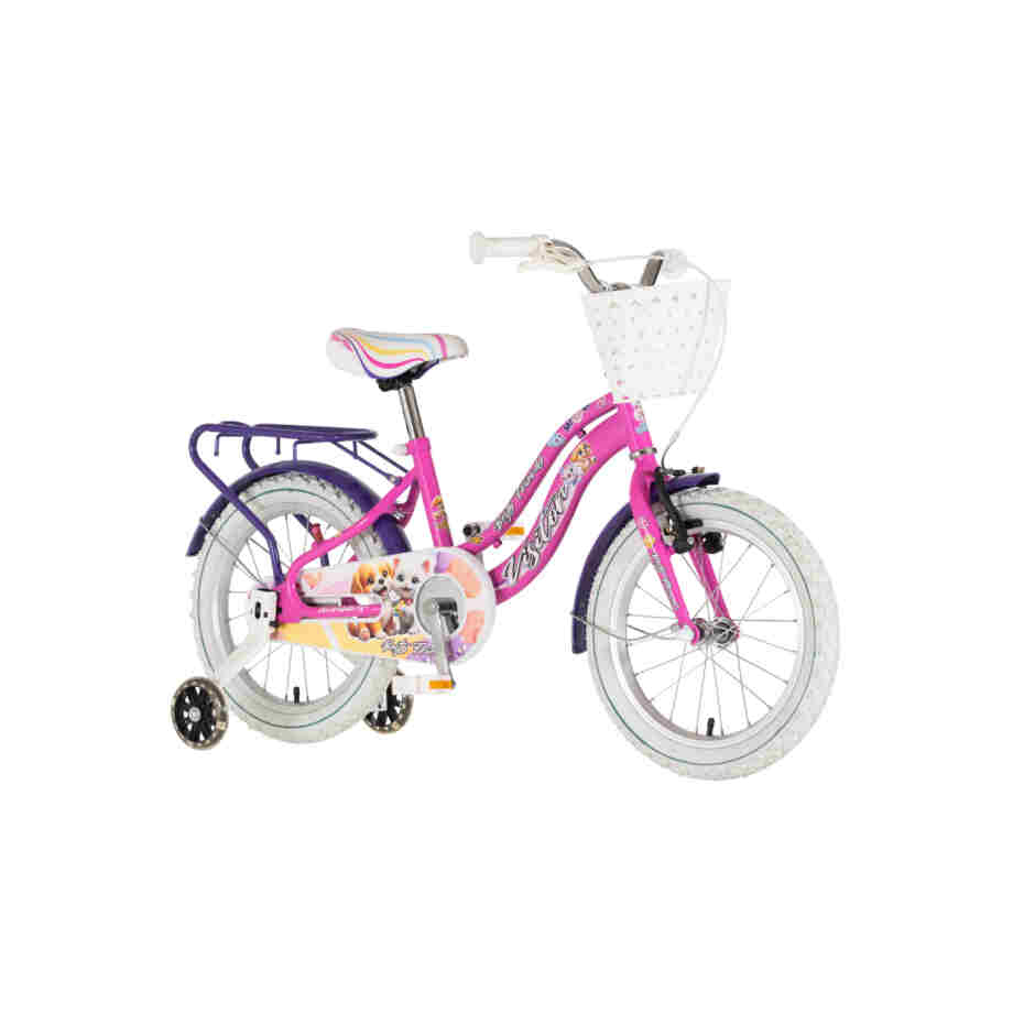 bicikl kids visitor best friend visitor best friend 16 dečiji bicikl roze neon uv sjaj