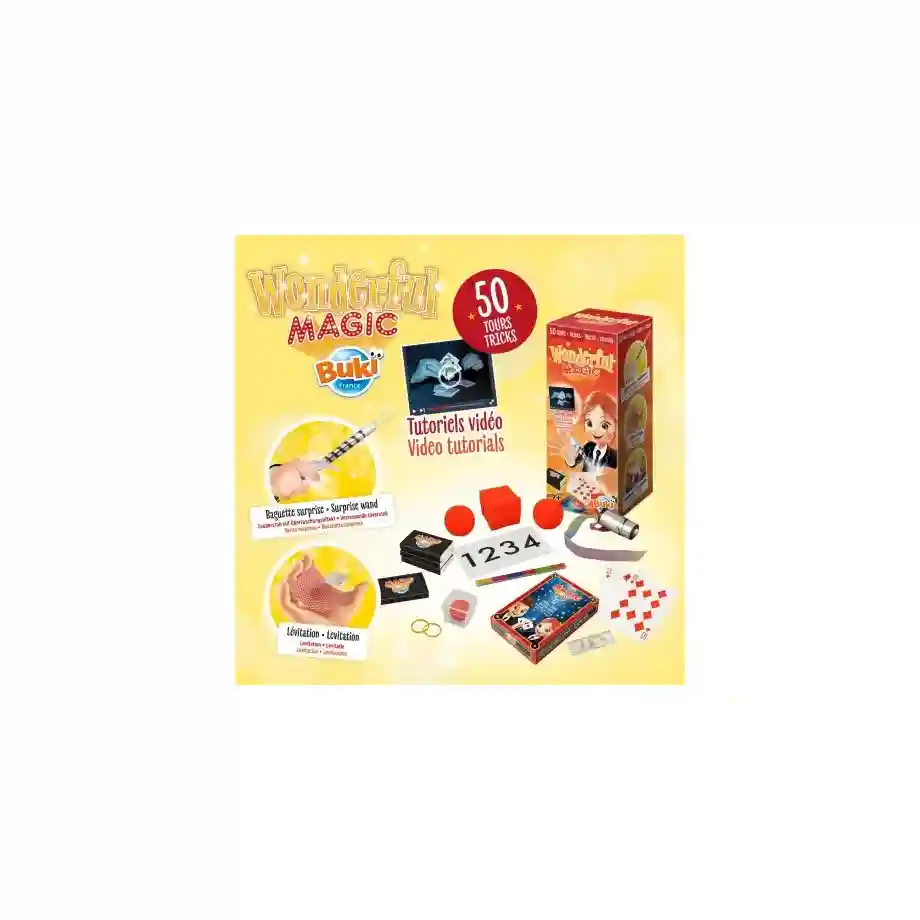 buki-cudesna-magicna-kutija- Čudesna magična kutija BUKI sa trikovima razvija kreativnost i pruža deci zabavnu edukativnu igru sa preko 50 trikova