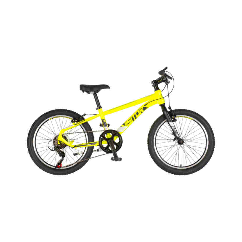Bicikl junior 20 visitor radiance 20" 11" v-brake 6 brzina 120-142cm (xxs) neon žuti bicikl junior 20 visitor radiance visitor radiance 20 junior bicikl neon žuti v-brake 6 brzina