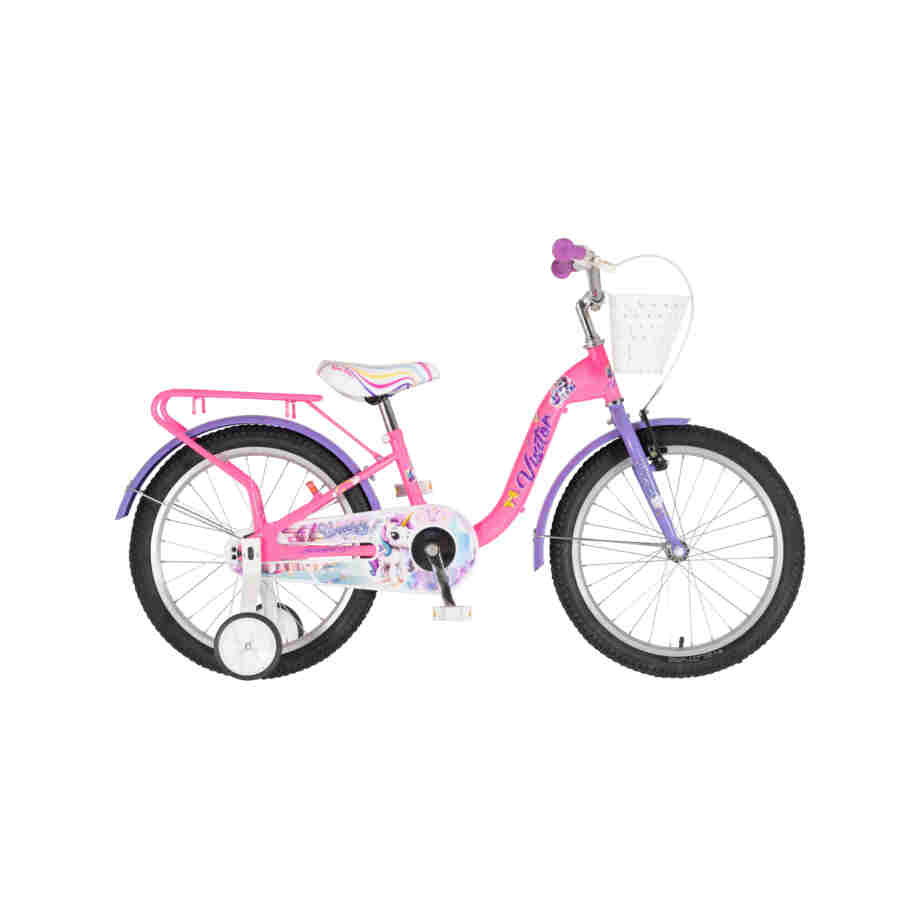 bicikl kids visitor unicorn 20 visitor unicorn 20 dečiji bicikl za devojčice roze uv sjaj