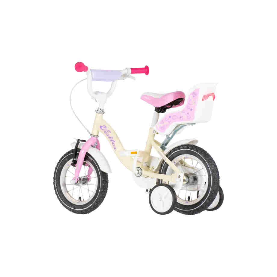 Bicikl kids visitor liloo 12" 8" v-brake kontra 95-115cm (12") bež roze mat bicikl kids visitor liloo 12 dečiji bicikl visitor liloo 12 inča bež roze mat boja