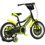 Bicikl kids visitor ranger 16" 9" v-brake  kontra 105-125cm (16") crno žuti polu mat - Slika 3