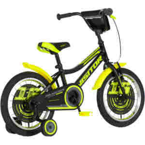 Bicikl kids visitor ranger 16" 9" v-brake  kontra 105-125cm (16") crno žuti polu mat - Slika 3