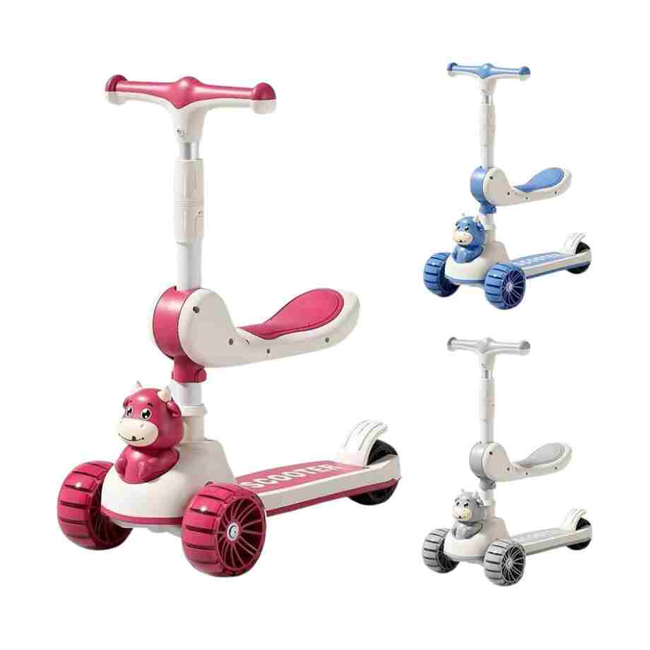 deciji trotinet sa setistemom 2u1 dečiji trotinet sa sedištem 2u1 mix sa tri točka za