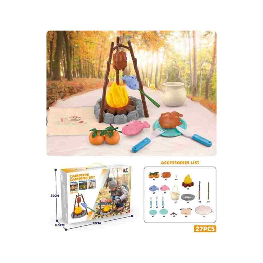 set za kampovanje 27pcs kamperski set za igru sa 27 delova od bezbedne plastike