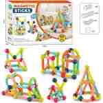 magnetne kocke stapici 99pcs magnetne kocke štapići 99pcs set magnetnih štapića i spojnih kuglica za