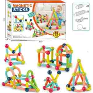 magnetne kocke stapici 99pcs magnetne kocke štapići 99pcs set magnetnih štapića i spojnih kuglica za