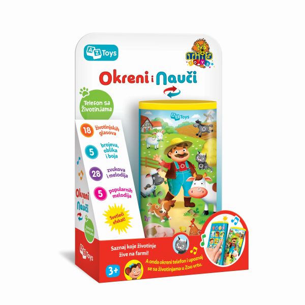 bebi telefon okreni i nauci edukativna igračka za decu 3+
