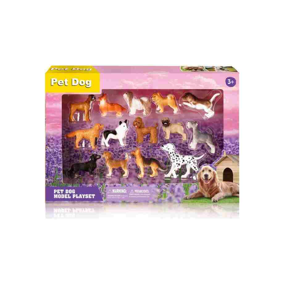 set pasa 14pcs figure različitih pasmina od plastike