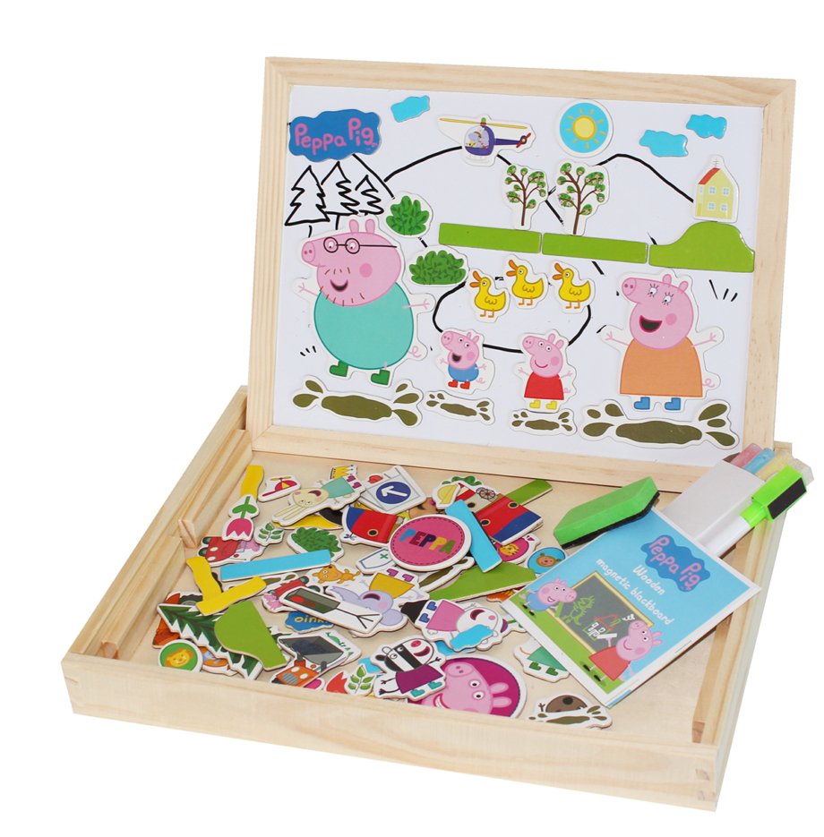 image3 (8) magnetna drvena tabla peppa pig 100pcs edukativni set za decu