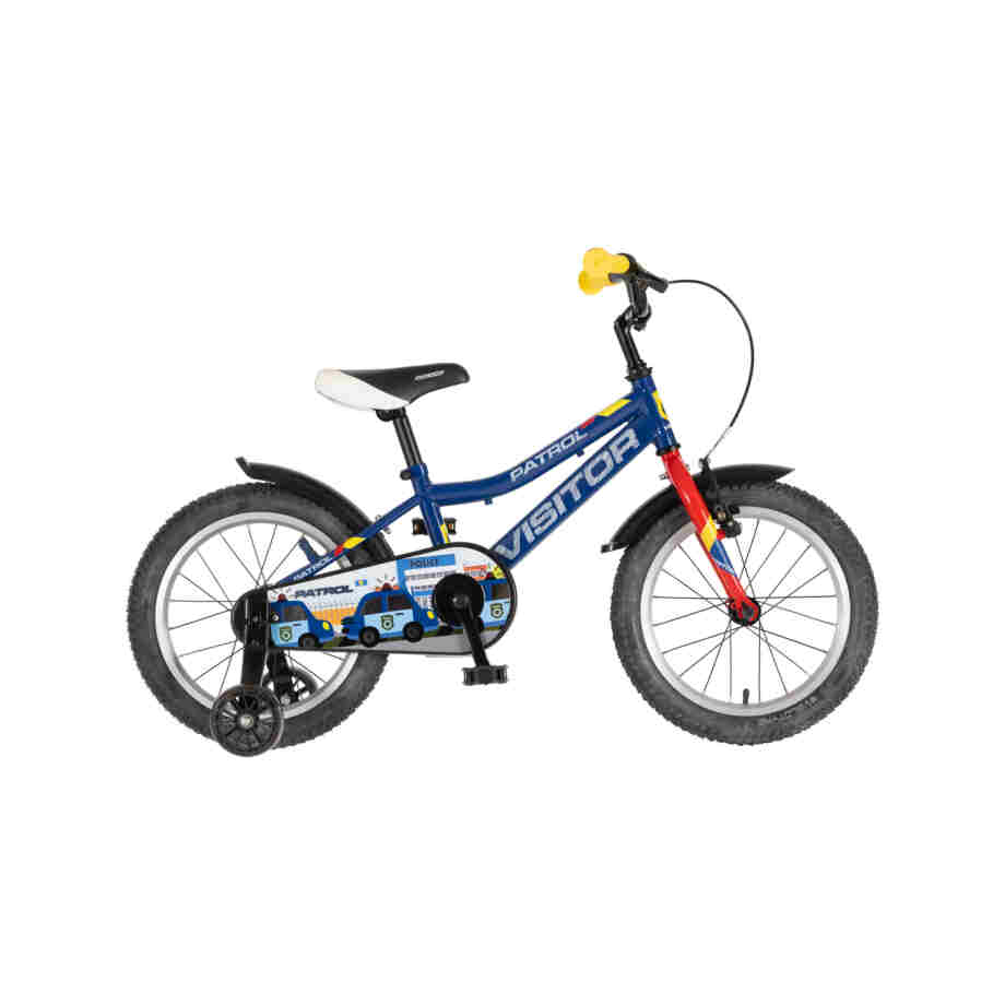 bicikl kids visitor patrol 16 visitor patrol 16 dečiji bicikl plavi perla sa pomoćnim točkićima
