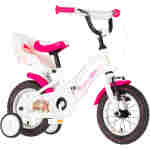 Bicikl kids visitor dog 12" 7" v-brake kontra 95-115cm (12") belo roze perla bicikl kids visitor dog 12 inch belo roze perla za devojčice
