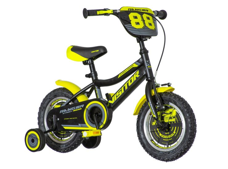 kids_bicikla_visitor_crno_zuta_ran120 Bicikl kids visitor ranger 12" 8" v-brake kontra 95-115cm (12") crno žuti polu mat