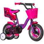 Bicikl kids visitor liloo 12" 8" v-brake kontra 95-115cm (12") ljubičasti mat uv Bicikl kids visitor liloo 12" 8" v-brake kontra 95-115cm (12") ljubičasti mat uv - Slika 1