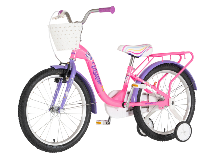 bicikl kids visitor unicorn 20 visitor unicorn 20 dečiji bicikl za devojčice roze uv sjaj