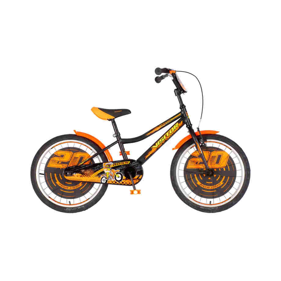 Bicikl kids visitor motocross 20" 10" v-brake kontra 115-135cm (20") crno narandžasti polu mat lQC 1203066 05