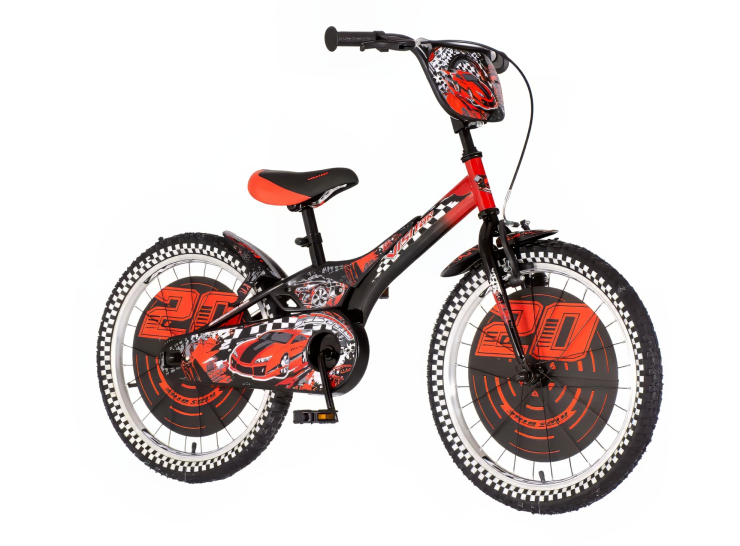 lSJ-1203019-03 bicikl kids visitor nitro 20 crno crveni sa anatomskim sedištem