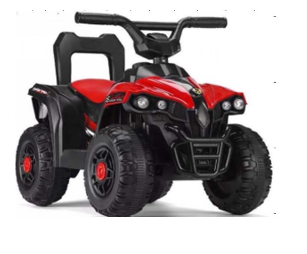 Crveni mini quad na akumulator 6V za decu sa LED svetlima