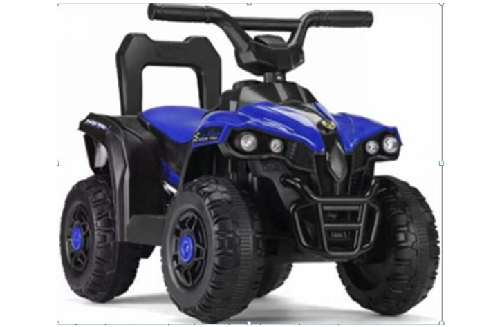 Plavi mini quad na akumulator 6V Plavi mini quad na akumulator 6V za decu sa LED svetlima