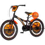Bicikl kids visitor basket 20" 10" v-brake  kontra 115-135cm (20") crno narandžasti - Slika 5