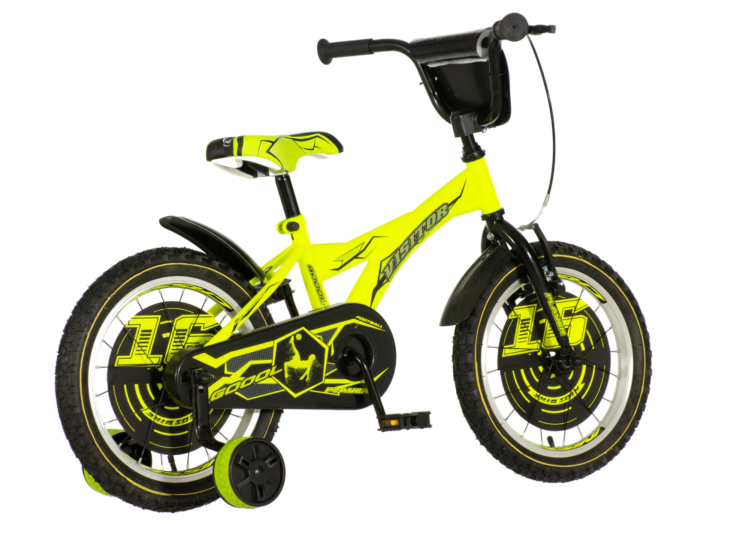 Bicikl kids visitor player 16" 9" v-brake kontra 105-125cm (16") neon žuti uv Bicikl kids visitor player 16" 9" v-brake kontra 105-125cm (16") neon žuti uv