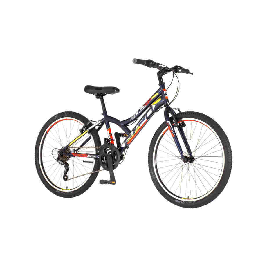 bicikl junior 24 explorer spy plavi planinski sa v-brake kočnicama