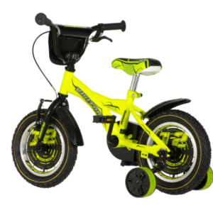 Bicikl kids visitor player 12" 7" v-brake  kontra 95-115cm (12") neon žuti uv - Slika 4