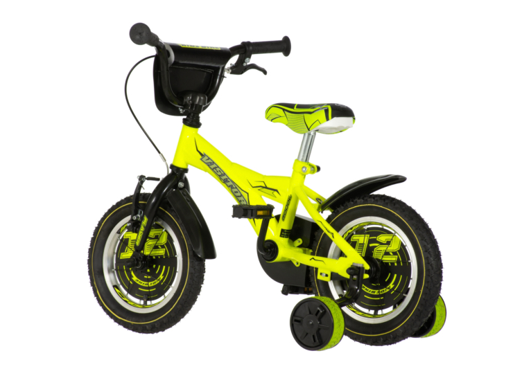 Bicikl kids visitor player 12" 7" v-brake kontra 95-115cm (12") neon žuti uv