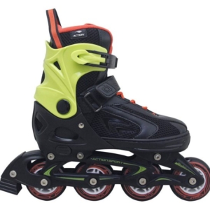 Roler l (40-43) crno neon zeleni alu abec-5 pu točkići