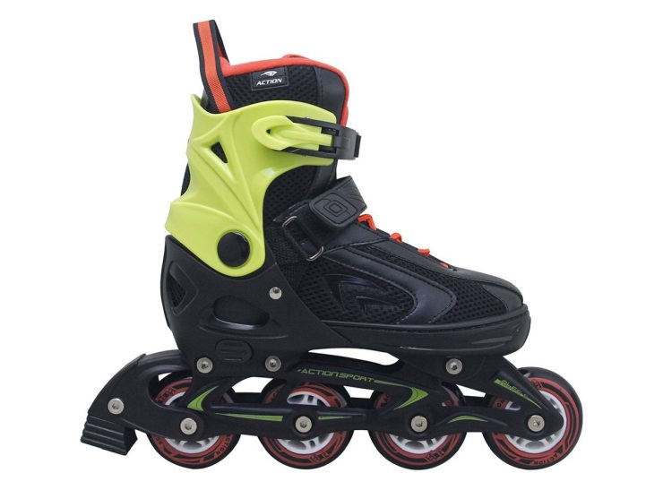 Roler m (37-40) crno neon zeleni alu abec-5 pu točkići