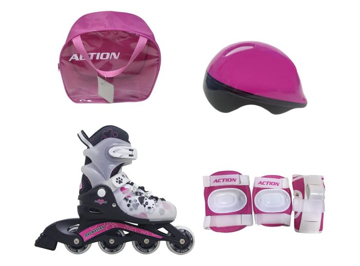 roler_pw_116a_dalmatinac_rozi_set_pvc_abec5_s30_33 Roler dečiji set s (30-33) rozi pvc abec-5