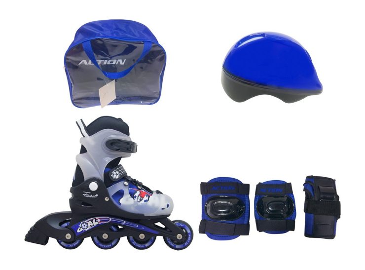 Roler dečiji set s (30-33) plavi pvc abec-5