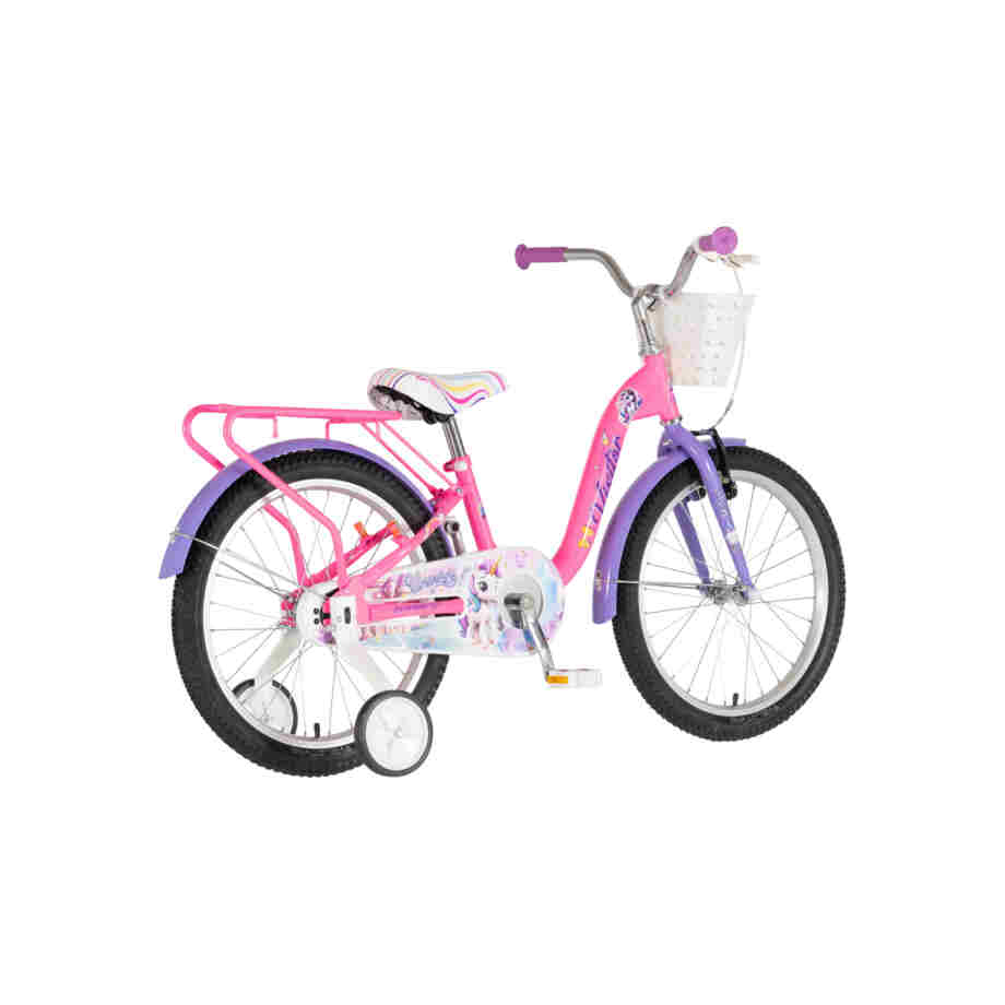 bicikl kids visitor unicorn 20 visitor unicorn 20 dečiji bicikl za devojčice roze uv sjaj