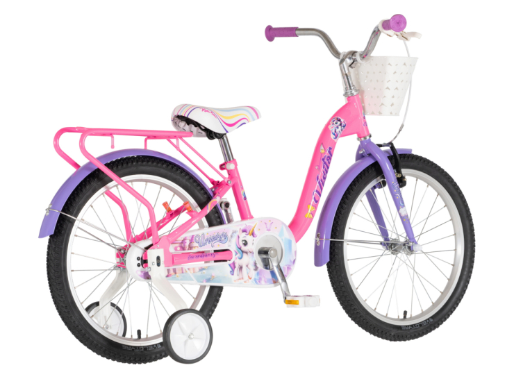 bicikl kids visitor unicorn 20 visitor unicorn 20 dečiji bicikl za devojčice roze uv sjaj