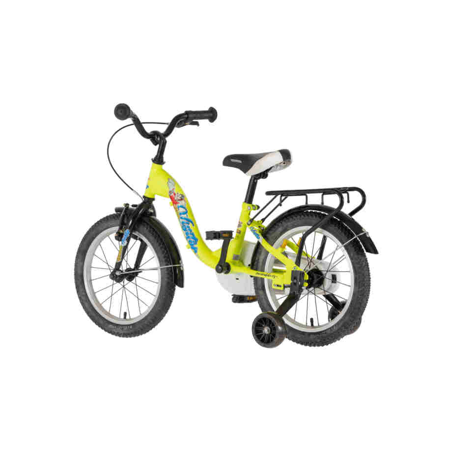 bicikl kids visitor aviator 16 visitor aviator 16 dečiji bicikl neon žuti v-brake kontra kočnica