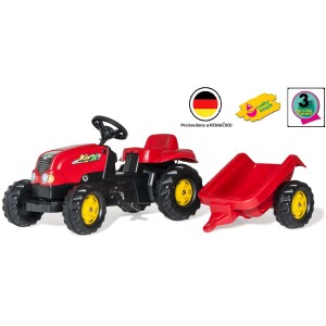 Traktor Rolly kid sa prikolicom, crveni