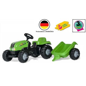 Traktor Rolly kid sa prikolicom, zeleni