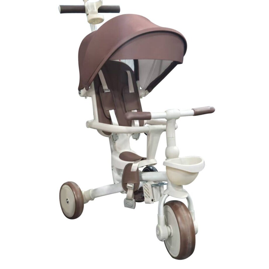 Tricikl sa tendom 5u1- Braon- Balans bike