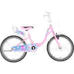 Bicikl kids visitor kitty 20" 11" v-brake kontra 115-135cm (20") roze bicikl kids visitor kitty 20 bicikl kids visitor kitty roze sa točkovima od 20 inča