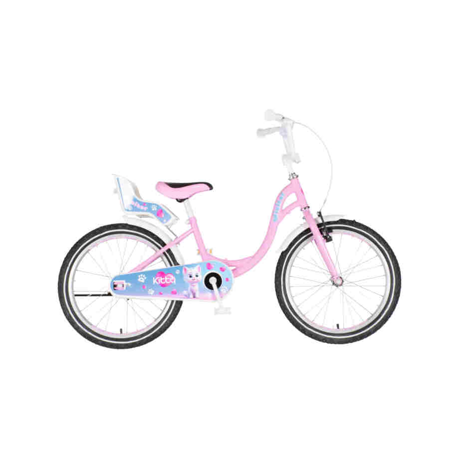 Bicikl kids visitor kitty 20" 11" v-brake kontra 115-135cm (20") roze bicikl kids visitor kitty 20 bicikl kids visitor kitty roze sa točkovima od 20 inča