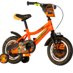 Bicikl kids visitor motocross 12" 8" v-brake  kontra 95-115cm (12") neon narandžasti uv