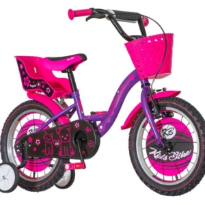 Bicikl kids visitor liloo 16" 9" v-brake kontra 105-125cm (16") ljubičasti mat uv