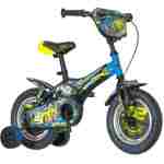 Bicikl kids visitor turbo 12" 9" v-brake kontra 95-115cm (12") crno plavi bicikl kids visitor turbo 12 inča crno plavi za decu