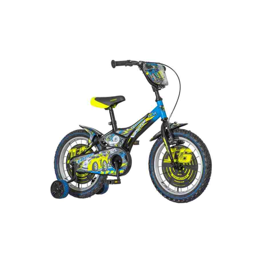 bicikl kids visitor turbo 16 visitor turbo 16 inča crno plavi dečiji bicikl za decu