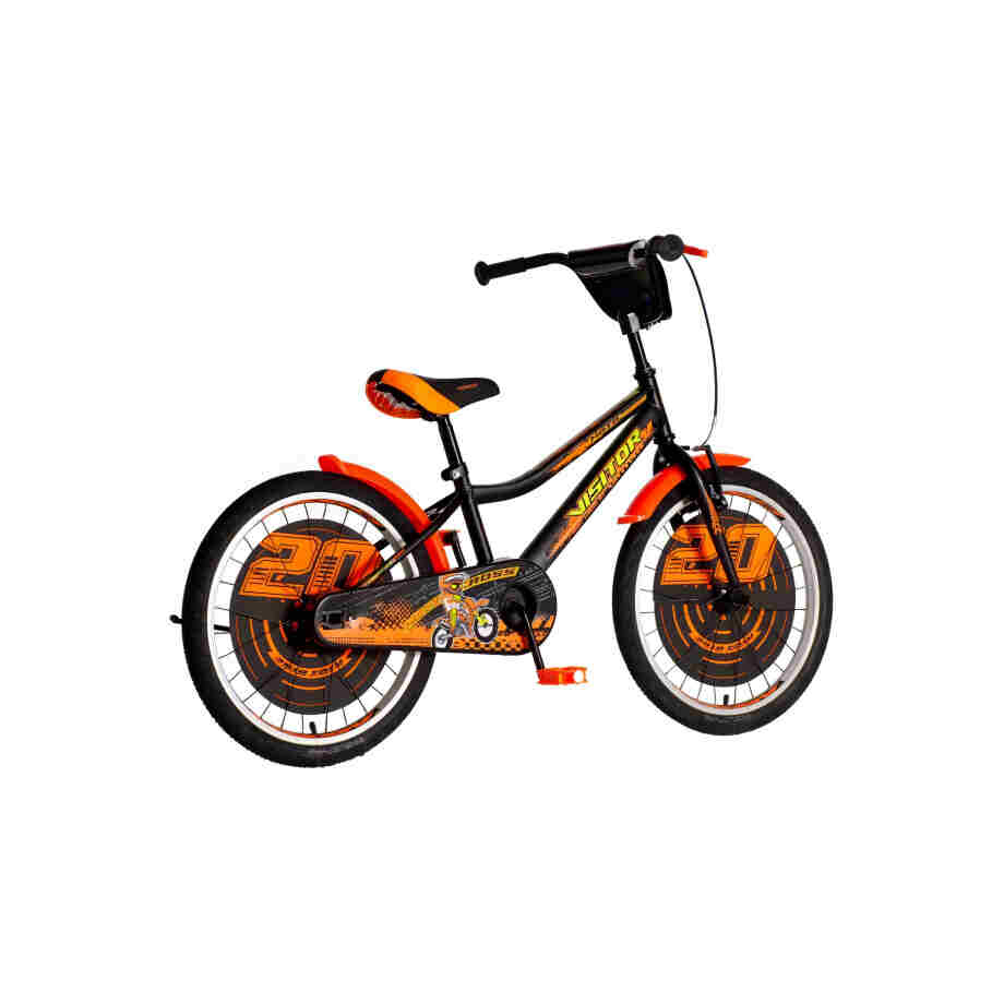 Bicikl kids visitor motocross 20" 10" v-brake kontra 115-135cm (20") crno narandžasti polu mat w0K 1203066 07
