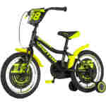 Bicikl kids visitor ranger 16" 9" v-brake  kontra 105-125cm (16") crno žuti polu mat - Slika 5