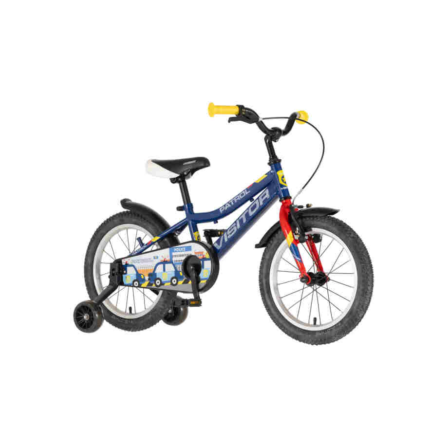 bicikl kids visitor patrol 16 visitor patrol 16 dečiji bicikl plavi perla sa pomoćnim točkićima